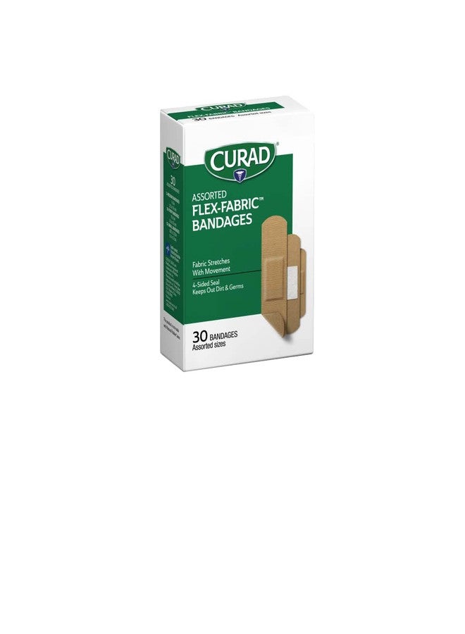 Curad Flex-Fabric Adhesive Bandages, Assorted Sizes, 30 Count - Image 2